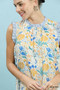 Umgee Floral Print Babydoll Dress