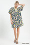 Umgee Polka Dot Print Tunic Dress