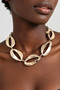 Hammered Abstract Chain Necklace