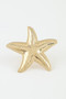 Hammered Scale Starfish Statement Ring