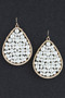 Pearls In A Teardrop Earrings