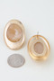 Modern Matte Stone Frame Earrings