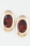 Modern Matte Stone Frame Earrings