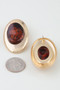 Modern Matte Stone Frame Earrings