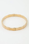 Polished Diamond Cut Cuff Bracelet