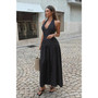 Polka Dot Vintage Halter Neck Maxi Dress 
