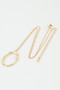 Hammered Ripple Oval Twisted Necklace