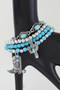 Antique Cowboy Boot Beaded Bracelet