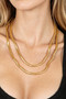 Polished Tube Chain Statement Necklace
