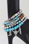 Multi Antique Wild West Beaded Bracelet