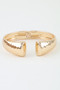 Hammered Open Clasp Cuff Bracelet