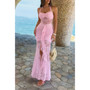 Hater Bodycon Lace Draped Ruched Dress 