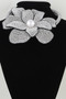 Bejeweled Blooming Flower Choker Necklace