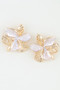 Modern Polished Blooming Flower Earrings