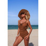 One Piece V Neck Ruched Tummy Control Swimsuit
