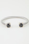 Open Cubic Twisted Cuff Bracelet