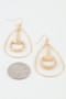 Modern Toggle Teardrop Earrings