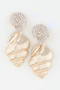 Bejeweled Conch Shell Earrings