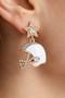 Game Day Glam Helmet Drop Earrings