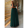 Two Pieces Sleeveless Tank Top And Maxi Skirt Set 