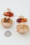 Abstract Historic Pillar Drop Earrings
