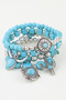 Multi Antique Charm Beaded Bracelet