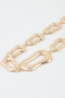 Polished Abstract Link Chain Choker Necklace