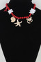 Hammered Coral Reef Beaded Necklace