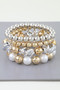 Two Toned Twist Beaded Bracelet