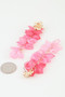 Multi Flower Blossom Drop Earrings