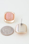 Modern Polished Stone Earrings