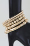 Polished Multi Beaded Tube Bracelet