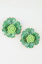 Blooming Watercolor Flower Earrings