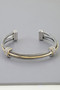 Bejeweled Multi Twisted Open Cuff Bracelet