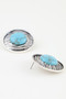 Antique Ribbed Planet Earrings