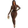 Women'S Sexy Long Sleeve Round Neck Jumpsuit