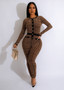 Women'S Sexy Long Sleeve Round Neck Jumpsuit