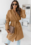 Fall/Winter Fashion Long Sleeve Lace-Up Cardigan Trendy Coat