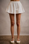 SO ME Denim Bubble Skort With Smocked Back