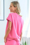 First Love Smile Face Drop Shoulder Brushed Inside T-Shirt