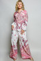 POL Printed Floral Button Down Shirt