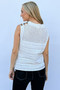And The Why Hollowed Out Buttoned Tank