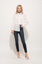 And The Why Eyelet Long Sleeve Button Down Shirt