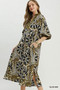 Umgee Abstract Print Midi Dress