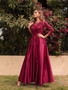 Women's Lace Swing Sexy Long Dress Trailing Formal Party Evening Dress