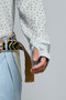 POL Ribbed Knit Floral Crew Neck Long Sleeve Top