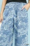 Umgee Stone Wash Wide Leg Crop Pants