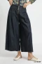 Umgee Stone Washed Wide-Leg Button-Front Culottes
