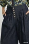 Umgee Stone Washed Wide-Leg Button-Front Culottes