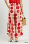 Umgee Dot Print Wide Leg Pants